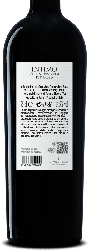 Rosarubra INTIMO I.G.T. Rosso Colline Pescaresi 0,75L - immagine 2