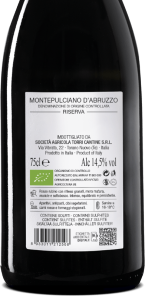 Alternative view of Torri Bakán Montepulciano D'Abruzzo DOC Riserva 0,75L