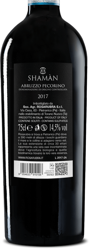 Rosarubra Shamàn Pecorino DOC Abruzzo 0,75L - immagine 2