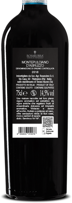 Rosarubra Montepulciano D'Abruzzo DOC 0,75L - immagine 2