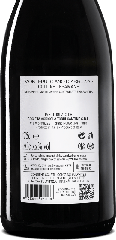 Torri Turàn Montepulciano D'Abruzzo DOCG 0,75L - immagine 2