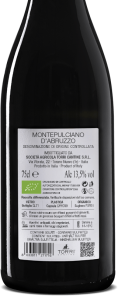 Alternative view of Ca'Natura Montepulciano d'Abruzzo DOC Biologico