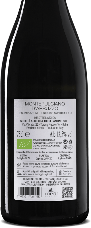 Ca'Natura Montepulciano d'Abruzzo DOC Biologico - immagine 2