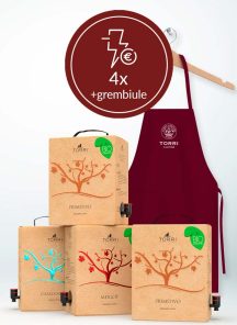 Promo 4x Bag in Box 5L a scelta con Grembiule Torri Cantine Store in OMAGGIO